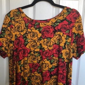 LuLaRoe Fall colored Rose Carly Legging Material